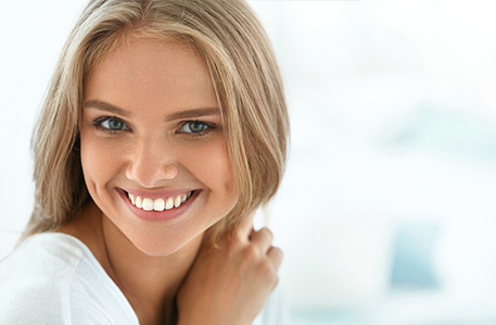 Smiling Woman with White Teeth